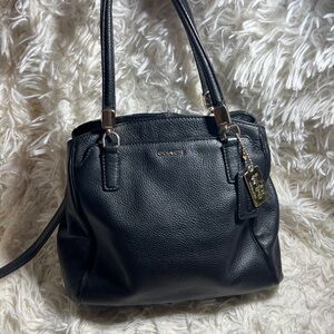 Coach Black Leather Women's Bag